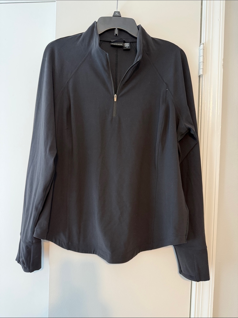 Athleta Black Half-Zip Performance Pullover